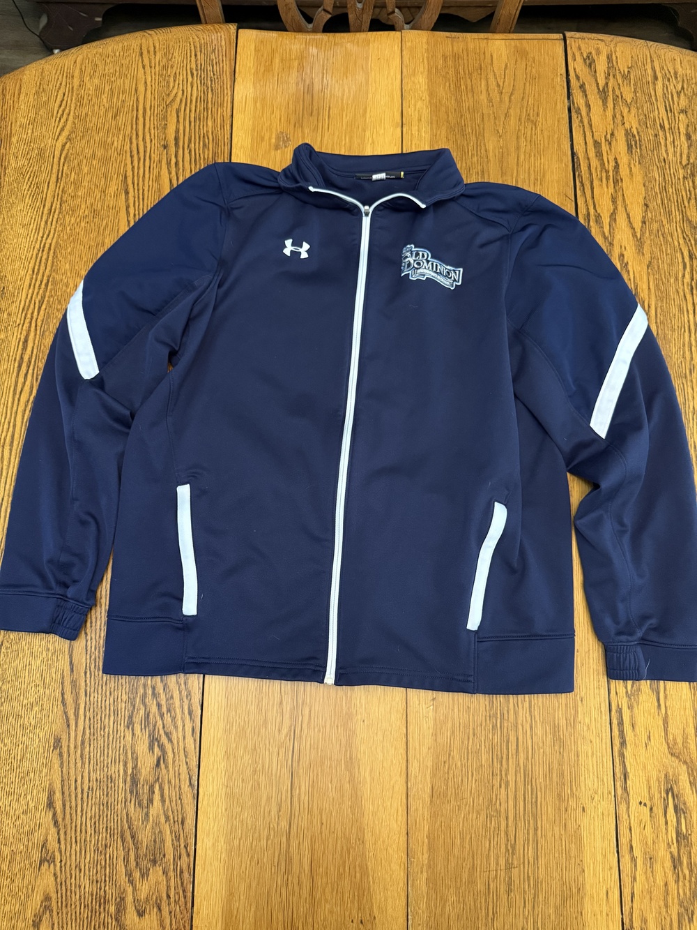 Old Dominion Monarchs Jacket Mens Large NCAA Full Zip Track Under Armour